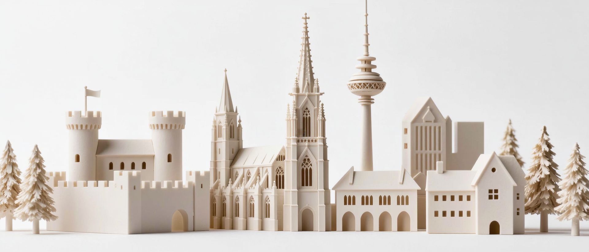 Weiterbildung Baden-Württemberg Geförderte Weiterbildung in Baden-Württemberg — Wahrzeichen von Baden-Württemberg als Architekturmodell