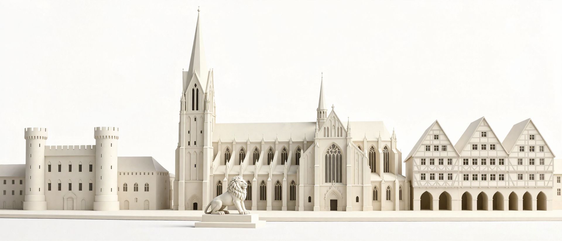 Geförderte Weiterbildung in Braunschweig — Wahrzeichen von Braunschweig als Architekturmodell