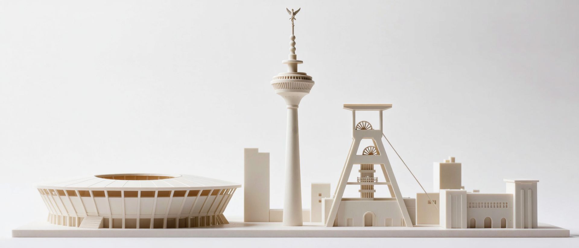 Geförderte Weiterbildung in Gelsenkirchen — Wahrzeichen von Gelsenkirchen als Architekturmodell