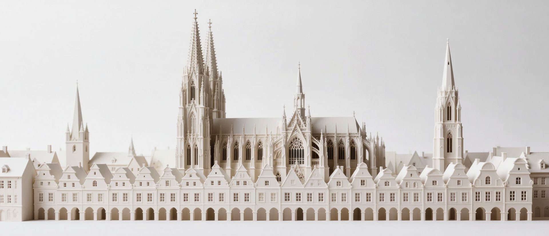 Weiterbildung Münster Geförderte Weiterbildung in Münster — Wahrzeichen von Münster als Architekturmodell