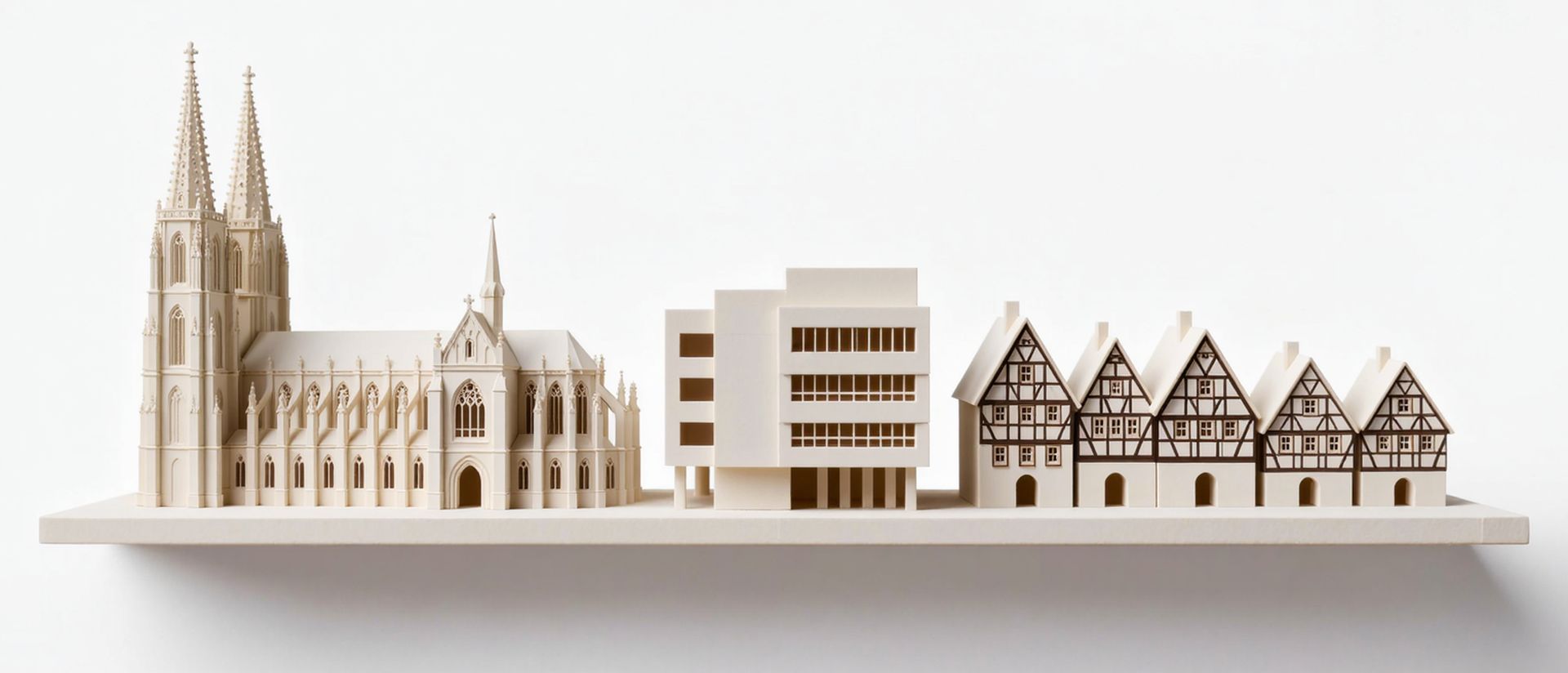 Weiterbildung Sachsen-Anhalt Geförderte Weiterbildung in Sachsen-Anhalt — Wahrzeichen von Sachsen-Anhalt als Architekturmodell
