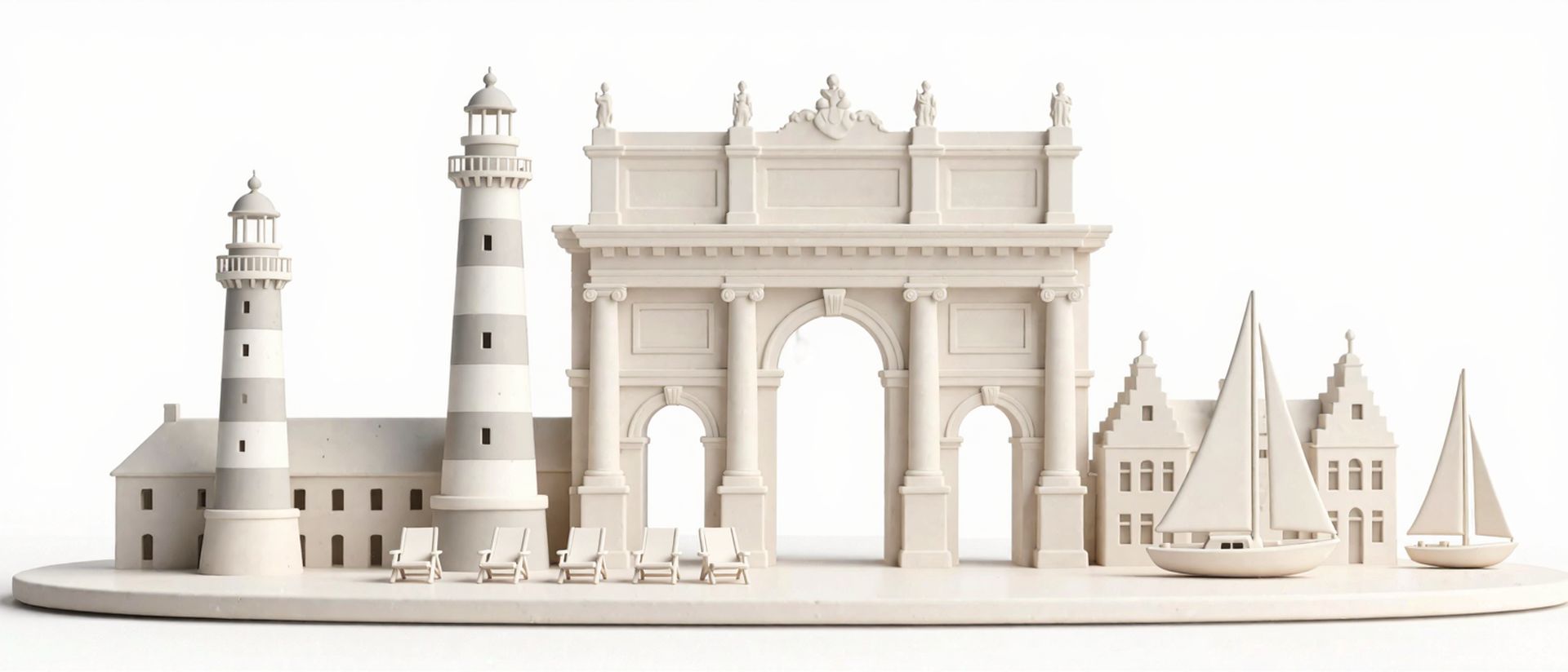 Geförderte Weiterbildung in Schleswig-Holstein — Wahrzeichen von Schleswig-Holstein als Architekturmodell